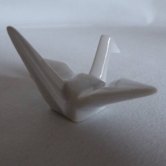 JAPANESE PORCELAIN ORIGAMI CRANE CHOPSTICK RESTS HOLDER STAND (NEW) SET OF 5 - Picture 5 of 11